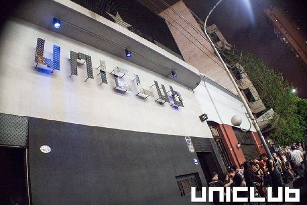 La fachada del boliche Uniclub donde ocurrió la supuesta agresión