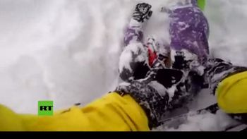 asi rescataron a un esquiador en una avalancha asi rescataron a un esquiador en una avalancha