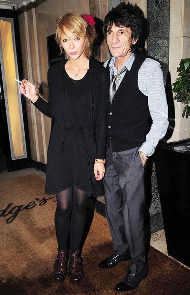 Katia Ivanova y Ron Wood