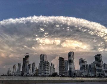 Mirá la nube que se vio en Colombia