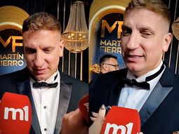 Un quilombo: el anuncio de Maxi López en los Martín Fierro Un quilombo: el anuncio de Maxi López en los Martín Fierro