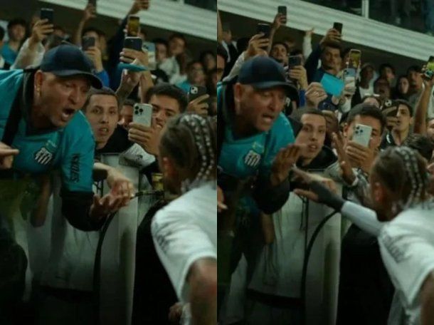 El mal momento de Neymar en Santos: quedó en zona de descenso y discutió con un hincha