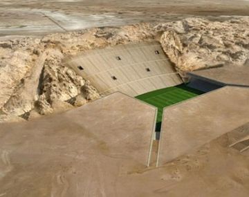 Diseñan un estadio bajo el desierto para el Mundial de Qatar