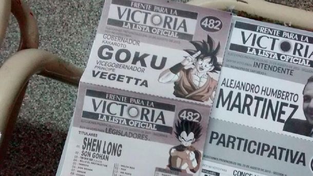 Insólito: en Tucumán aparecieron boletas con los personajes de Dragon Ball