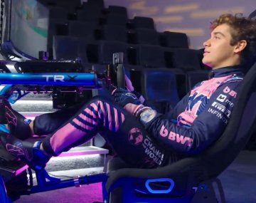 Colapinto se subió al simulador y mostró cómo es una vuelta en Mónaco