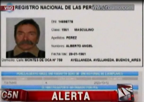 Este es el presunto asesino prófugo de la masacre de Avellaneda