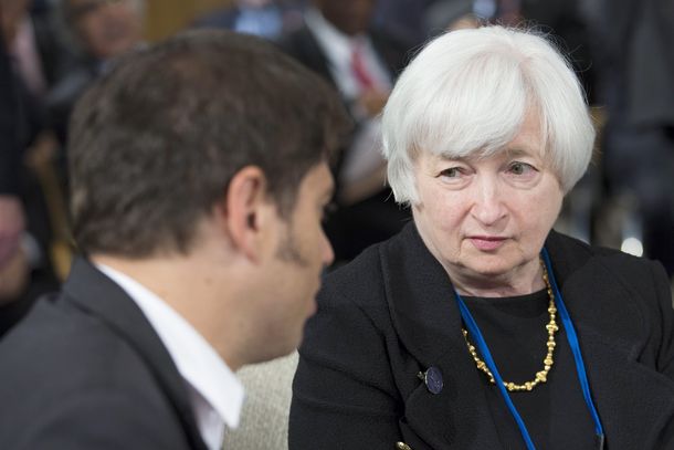 Axel Kicillof junto con la titular del FED
