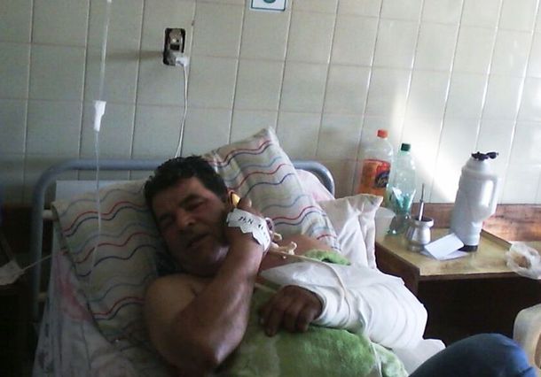 Jesús Báez debió ser internado tras ser alcanzado por cinco balazos.