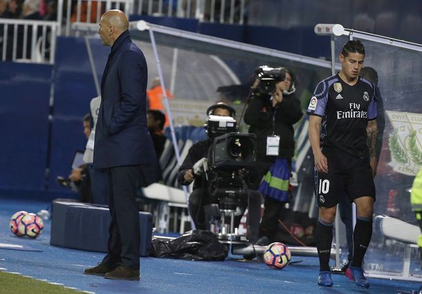 James Rodríguez se enojó con Zidane