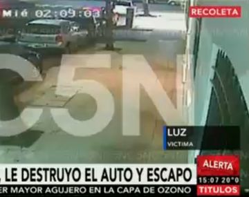 Locura al volante: chocó contra otro vehículo