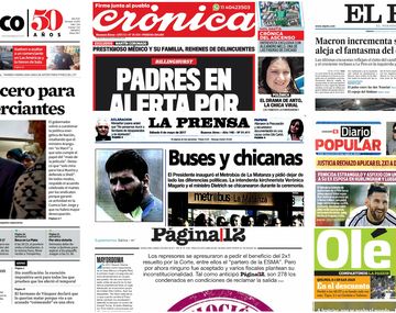 Tapas de diarios del sábado 6 de mayo de 2017