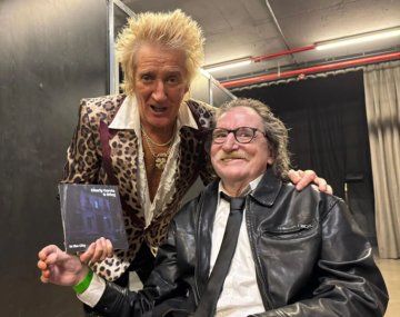 Charly García tuvo un encuentro privado con Rod Stewart en la previa a su show en el Movistar Arena