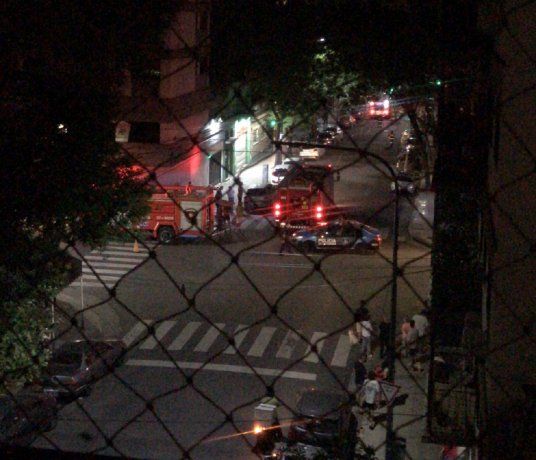 Incendio en un edificio de Belgrano