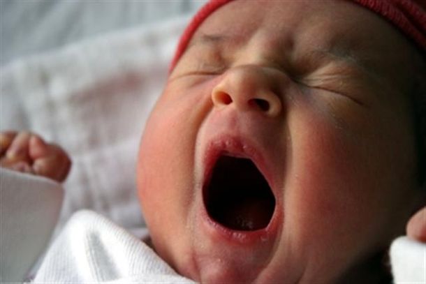 Bostezo de bebé