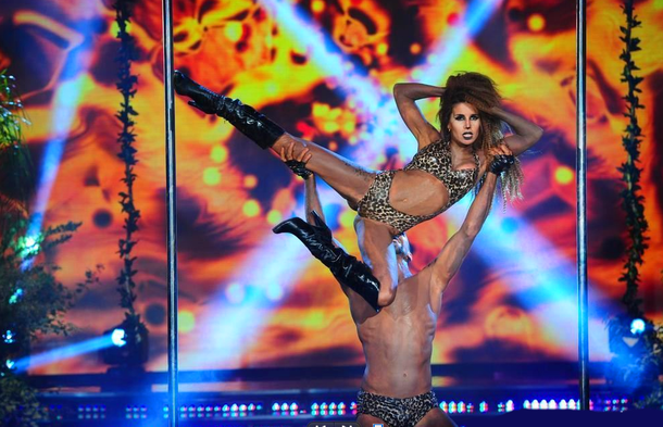 Infartante: Florencia Peña se animó al caño y la rompió