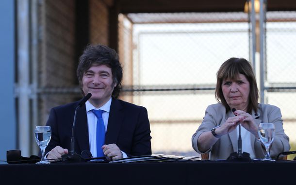 Javier Milei junto a Patricia Bullrich.