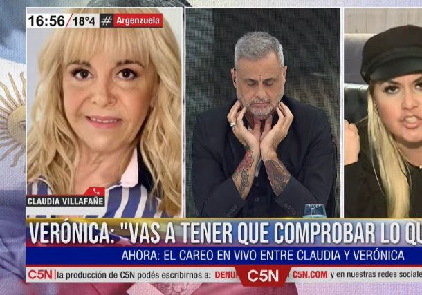 La marca de Jorge Rial en C5N: Feroz cruce entre Verónica Ojeda y Claudia Villafañe