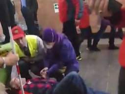 Agredieron a un ciego en el subte de Chile