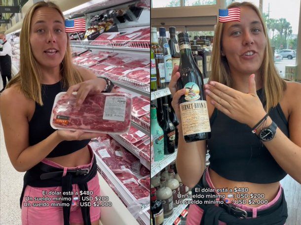 Comparó los precios del supermercado de Miami con los de Argentina y se volvió viral