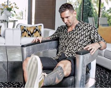 Muy fachero: el look de Messi en la entrevista con Migue Granados