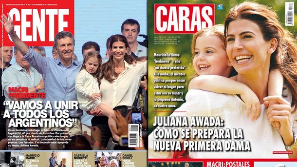 Mauricio Macri y Juliana Awada coparon las tapas de las revistas