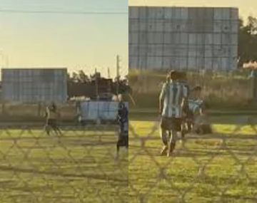 Rosario: un futbolista amateur noqueó a un árbitro