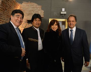 Cristina se reunió con Evo y denunció que tuvo intentos de golpes de Estado