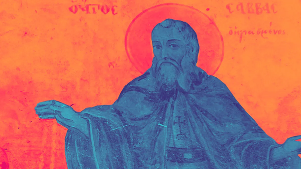 San Sabas fue jefe de todos los monjes de Tierra Santa.