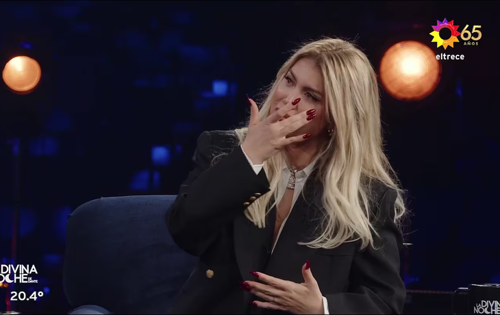 El llanto de Wanda Nara en La divina noche de Dante.&nbsp;