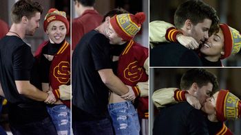 miley cyrus a los besos con el hijo de un famoso miley cyrus a los besos con el hijo de un famoso