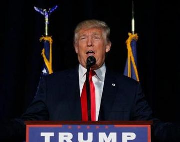 Donald Trump durante el debate presidencial