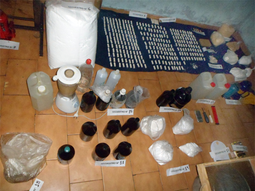 Hallan un laboratorio clandestino de cocaína en Villa Celina