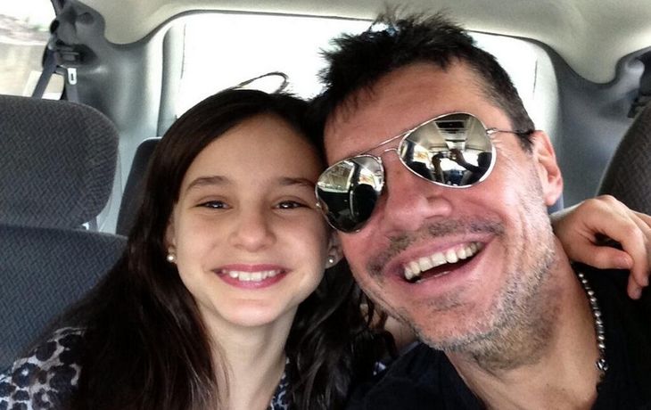 Marcelo Tinelli, enamorado de su hija Juanita