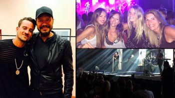 el show top de tan bionica en punta del este: marcelo tinelli, guille valdes y pampita, en primera fila el show top de tan bionica en punta del este: marcelo tinelli, guille valdes y pampita, en primera fila
