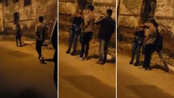 video: salvaje y cobarde agresion a una mujer en plena calle video: salvaje y cobarde agresion a una mujer en plena calle