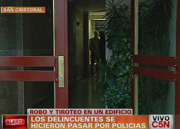 Edificio asaltado en San Cristóbal