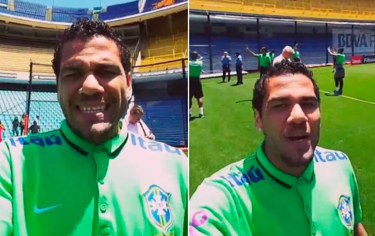 Dani Alves, emocionado con la Bombonera: Es un templo del fútbol