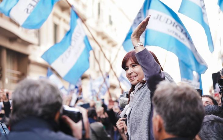Cristina Kirchner en el Instituto Patria.