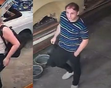 La pareja que estafó al jubilado en Villa Ballester.