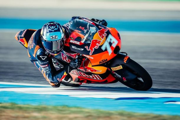 Valentín Perrone sumó puntos en Moto3: fue 13° en Aragón y sigue creciendo