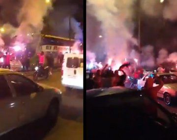 Enorme banderazo de los hinchas de Newells