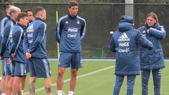 El entrenador casildense junto a Sebastián Beccacece, su mano derecha El entrenador casildense junto a Sebastián Beccacece, su mano derecha