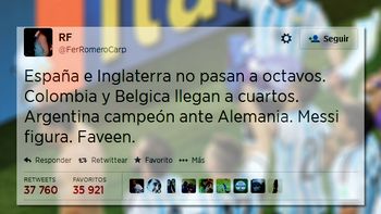 la prediccion de la que todos hablan da a argentina como campeon el domingo la prediccion de la que todos hablan da a argentina como campeon el domingo