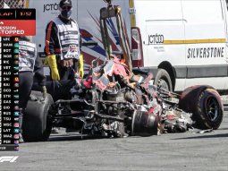 El violento choque con Hamilton que sacó de pista a Verstappen