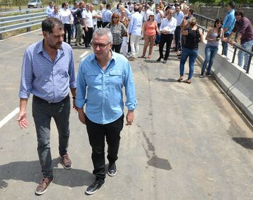 Julio Zamora inauguró la ampliación integral del tercer carril del camino Banacalari-Benavídez.