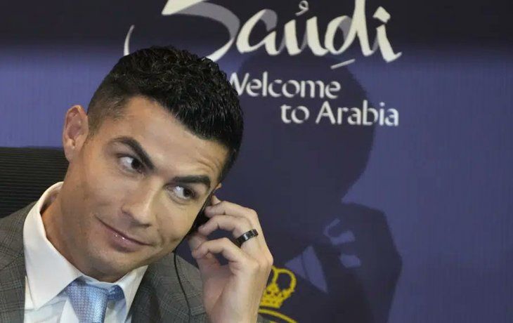El blooper de Cristiano Ronaldo durante su presentación en el Al Nassr