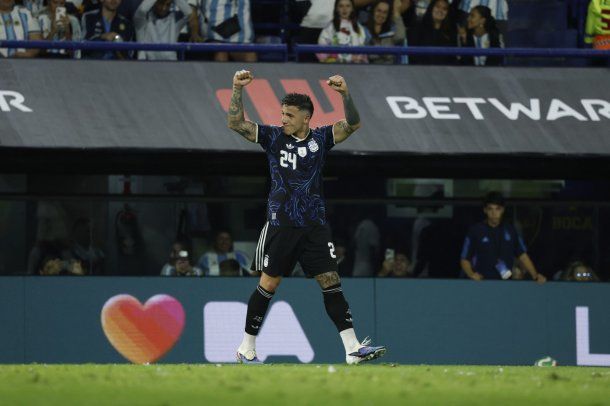 Así fue el gol de Enzo Fernández para el 1-0 de la Selección Argentina ante Mauritania
