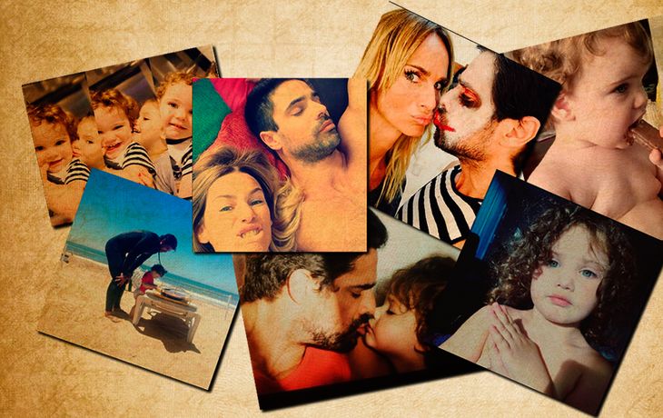 Las divertidas fotos de entrecasa de Luciano Castro y Sabrina Rojas con sus hijos