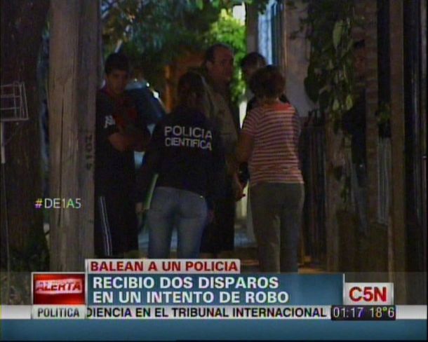 Balean a un policía en San Isidro