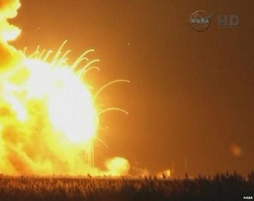 Explotó un cohete de la NASA